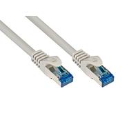 Good Connections® SmartFLEX Cat.6A Patch Cable - 15 cm / 0.15 m - Highly Flexible Short 10-GIGABIT Premium Ethernet Cable Copper Conductor/CU - Latch Protection - S/FTP PiMF - Halogen-Free (LSZH) -