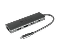 Good Connections USB-C™ Hub (10-Port), 2x HDMI 2.0, 1x DP, 1x USB-C™ (PD 96W), 2x USB 3.0 A, 1x USB 2.0 A, 1x RJ45, 1x Card Reader, Anthracite