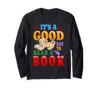 Good Day to Read A Book Library Week World Book Day Dog Long Sleeve T-Shirt