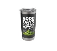 Good Days Start with Matcha Green Tea Mountains Stainless Steel Insulated Tumbler