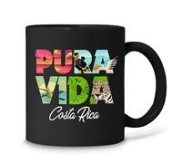 GOOD DEAL Pura Vida Costa Rica Souvenir - Cool Central America Travel Black Coffee Mug 11oz…