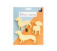 Good Design Works Dog Sticky Notes | Includes 3 Separate Designs | Dog Shaped Sticky Note Pads | Novelty Paper Sticky Pads | Office Supplies | Note Paper,Yellow