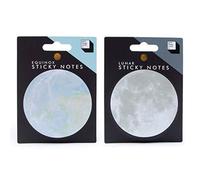 Good Design Works Planet Sticky Notes | Available in Four Designs | Planet and Moon Shaped Sticky Note Pads | Novelty Paper Sticky Pads | Office Supplies | Note Paper