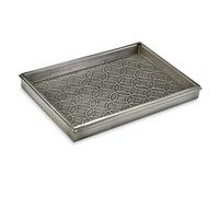 Good Directions 4205DZ Double Circles Tray Boots, Shoes, Storage, and More, 20" in x 14" in x 2" in, Dark Zinc Gray