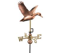Good Directions Cottage Duck In Flight Copper Weathervane - Quality Wind Vane - H60 X W29 X L33 Cm