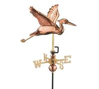 Good Directions Cottage Heron In Flight Copper Weathervane - H54 X W40 X L42 Cm