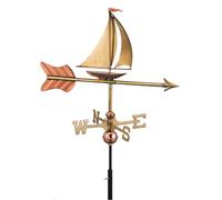 Good Directions Cottage Yacht Copper Weathervane - H66 X W56 X L28 Cm