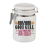 Good Dog Girl Personalised Pets Treat Storage Jar Gift