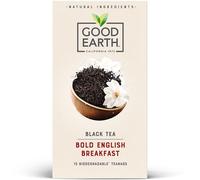 Good Earth Tea Co. Bold English Breakfast Tea Bags - Classic Black Brew with a Rich, Robust Taste - 15 Plant-Based Teabags