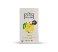 Good Earth Tea Co. Ginger, Turmeric & Lemon Tea Bags Ãâ‚âœ Zingy Herbal Blend with Ginger, Turmeric and Lemon Ãâ‚âœ 15 Plant-Based Teabags