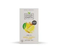 Good Earth Tea Co. Ginger, Turmeric & Lemon Tea Bags - Zingy Herbal Blend with Ginger, Turmeric and Lemon - 15 Plant-Based Teabags