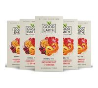 Good Earth Tea Co. Passionfruit & Orange Tea Bags - Fruit Flavoured Herbal Blend with Passionfruit, Orange Peel and Floral Notes - 5 x 15 Plant-Based Teabags