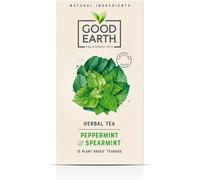 Good Earth Tea Co. Peppermint & Spearmint Tea Bags - Refreshing Mint Blend with Peppermint, Spearmint and Eucalyptus - 15 Plant-Based Teabags