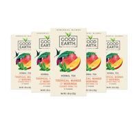 Good Earth Tea Co. Sensorial Blend All Natural Tropical Mango and Moringa Herbal 15 Count (Pack of 5)