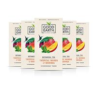 Good Earth Moringa Mango Tea â€“ Refreshingly Natural - Herbal Pack of 5 x 15 Biodegradable Teabags, 75 Count