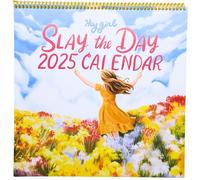 Good Egg Greetings 2025 Affirmation Calendar for Empowering Women - 12 X12 Inch Funny Swear Word Planner Monthly Hanging Calendar - Novelty Planning Wall Calendar Note Pads for Home Office