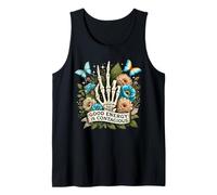 Good Energy is Contagious Skeleton Floral Aesthetic Costume Tank Top