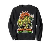 Good Fats Bad Attitude Stegosaurus Sweatshirt