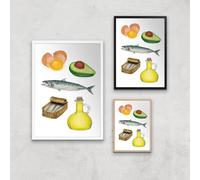 Good Fats Giclee Art Print - A3 - White Frame