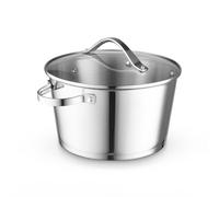 Good Food in partnership Tower 24cm Casserole with Tempered Glass Lid, Stainless Steel GF900264