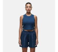 Good For Nothing Stitch Detail Cropped Vest Top - Navy - Navy - XS