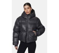 Good For Nothing Women's Hooded Puffer Jacket in Grey | Size: XL Good For Nothing Grey XL