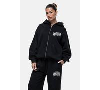 Good For Nothing Women's Oversized Zip Through Hoodie in Black | Size: XS Good For Nothing Black XS