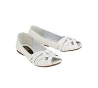 Good For The Sole Womens/Ladies Layla Woven Leather Pumps (6 UK) (White)