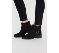 Dorothy Perkins Good For The Sole: Marsha Comfort Low Heel Ankle Boots In Natural Black natural black 3