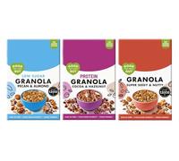Good For Your Gut Granola Variety Pack, Pecan & Almond, Cocoa & Hazelnut, Super Seedy & Nutty, No Added Sugar, Vegan Friendly, 3 x 360g