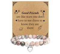 Good Friends Gifts for Women,Christmas Presents for Funny Best Friend Christmas Valentines Galentines Personalised Thoughtful Birthday Long Distance Bestie Friendship Gifts for Female,Beaded Bracelets