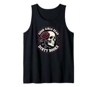 Good Girls Read Dirty Books Smut Reader Dark Romance Skull Tank Top