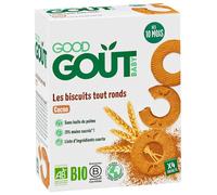 Good Goût Organic Round Cocoa Biscuits from 10 Months 20 Biscuits