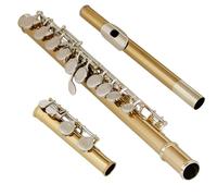 Good Green Bronze 16 Hole Flute with Box Cleaning Cloth Stick Gloves for School Bands and Personality Practice Beginner Flute