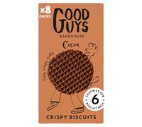 Good Guys Cocoa Crispy Biscuits 8 x Packs. Tasty, Crispy, Low Calorie Snacks. Healthy chocolate biscuits. 80% less sat fat. Only 6 calories each! 8x50g packs - 39 biscuits per pack