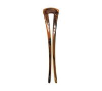 Good Hair Days- Square T for Classic Chignon, French Twist, Braided Updos, Low Buns, U-shaped hair accessory, Chignon Hair Pin, French Pin Made in USA (1 Pin, Shell, 4 3/4" Long)
