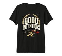 Good Intentions Broken Arrow Motivational Vintage Graphic Premium T-Shirt