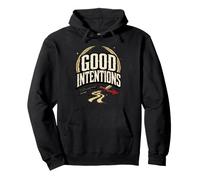 Good Intentions Broken Arrow Motivational Vintage Graphic Pullover Hoodie