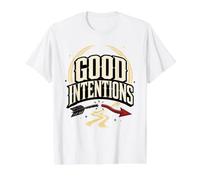 Good Intentions Broken Arrow Motivational Vintage Graphic Value Graphic T-Shirt, Men, White, S