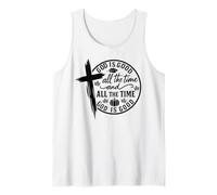 Good is Good Cross Pumpkin Thanksgiving Tank Top