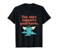Good Karma Angel Wings Charity Awareness Graphic T-Shirt