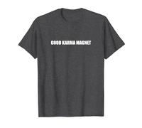Good Karma Magnet T-Shirt, Men, Dark Heather Grey, S