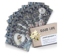Good Life Vintage Wardrobe Scented Sachets, Jasmine Bouquet, 12 Pack | Vintage Edition,12 long lasting scented sachets for wardrobes, drawers, suitcases and clothes storage.Designed in New Zealand