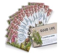 Good Life Wardrobe & Drawer Scented Sachets, Flowers & Herbs, 12 Pack | 12 long-lasting scented sachets for wardrobes, drawers, suitcases, bags, shoe and clothes storage. Designed in New Zealand.