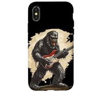 Good looking Bigfoot with Electric Guitar Costume Case for iPhone X/XS