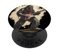 Good looking Bigfoot with Electric Guitar Costume PopSockets Adhesive PopGrip