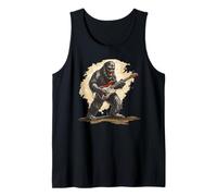 Good looking Bigfoot with Electric Guitar Costume Tank Top
