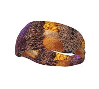 Good Looking Coffee Powder Sweat Band Headband for Men Women - Athletic Stretchable Breathable for Running Gym Tennis Yoga & All Sports