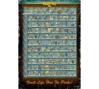 Good Loot | Fallout 4 Perk Poster 1000 Pcs Puzzle | Puzzle, Fallout 4 Graphics, 1000 Pieces, With Poster And Cotton Bag, 68.3 X 48 Cm | 1+ Player