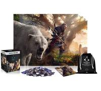 Good Loot Assassin's Creed Valhalla Eivor & Polar Bear Puzzles Premium Box Sack Poster Computer Game Jigsaw Puzzles for Teens and Adults Inspired by a Computer Game 1000 Pieces